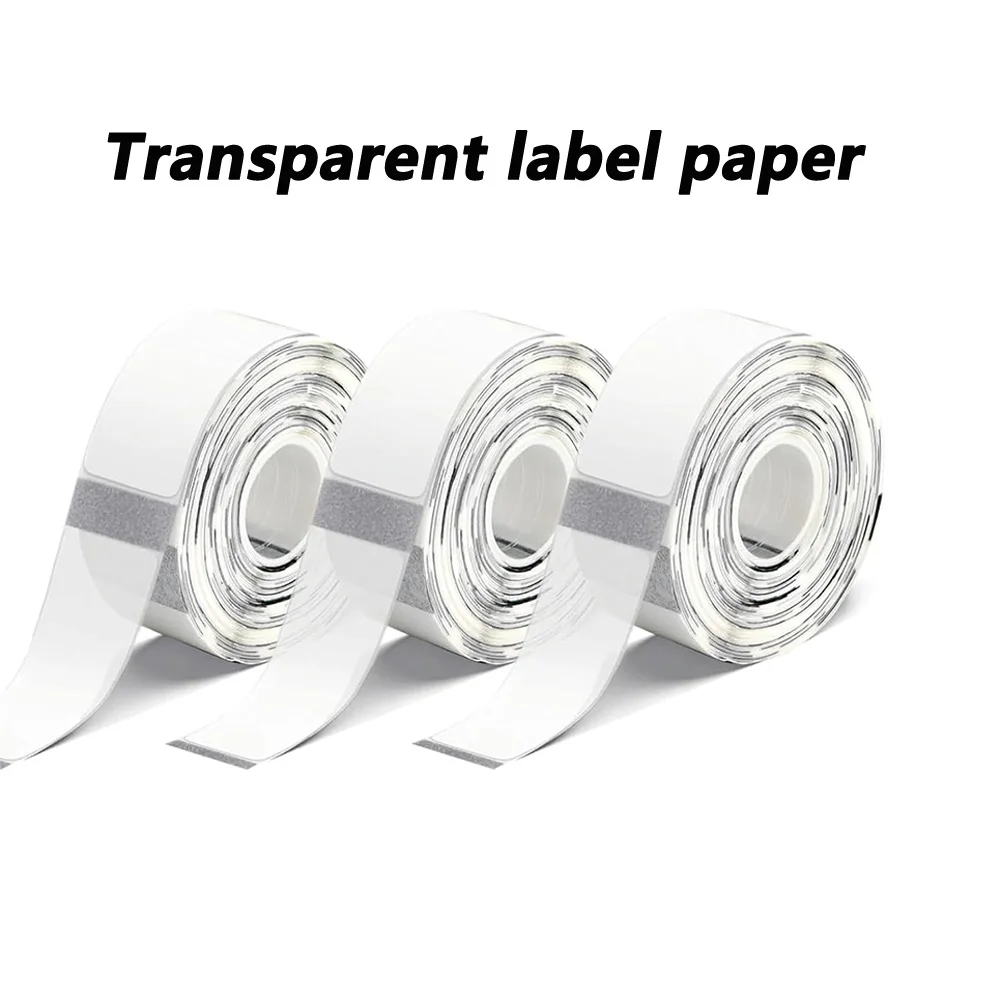 D30 Clear Label Q30 Transparent Thermal Label Tape 15mmx30mm Compatible with Q30s Printer Adhesive Paper for Labeling Cosmetics