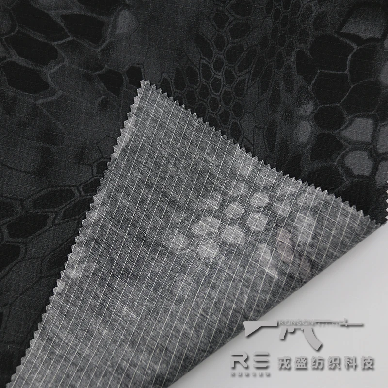 

hot sale 65%polyester 35%cotton Ripstop fabric Kryptek tc6535 tactical fabric use for uniform in stock