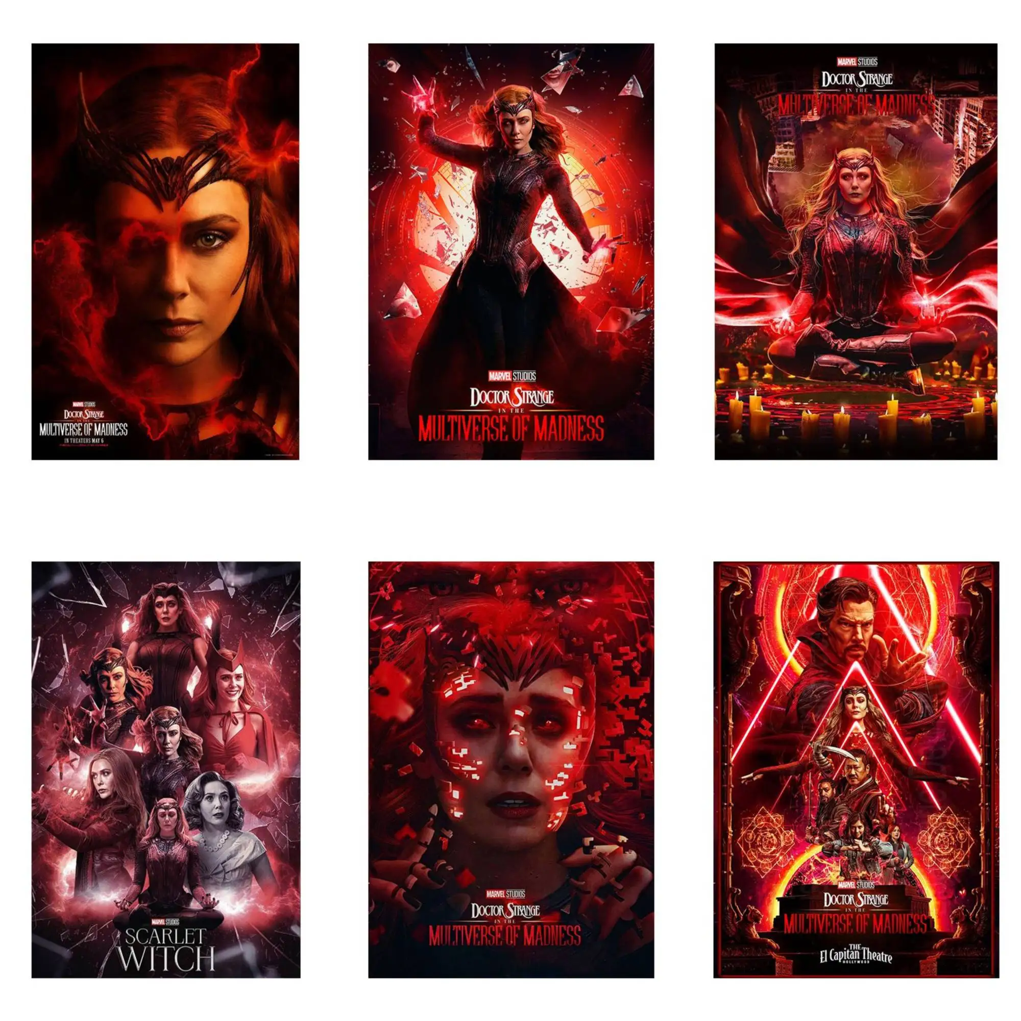 5D Diamond Painting Disney superhero Doctor Strange In The Multiverse Of Madness Movie Poster Avengers Scarlet Witch Best Gift