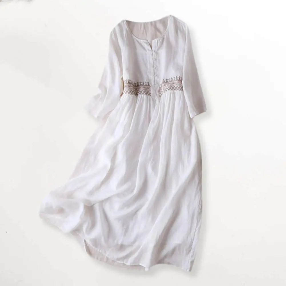 White Long Dress Women Summer Boho Lace Dresses Female Beach Holiday Hollow Out Dress Ladies Elegant Vintage Loose Vestidos