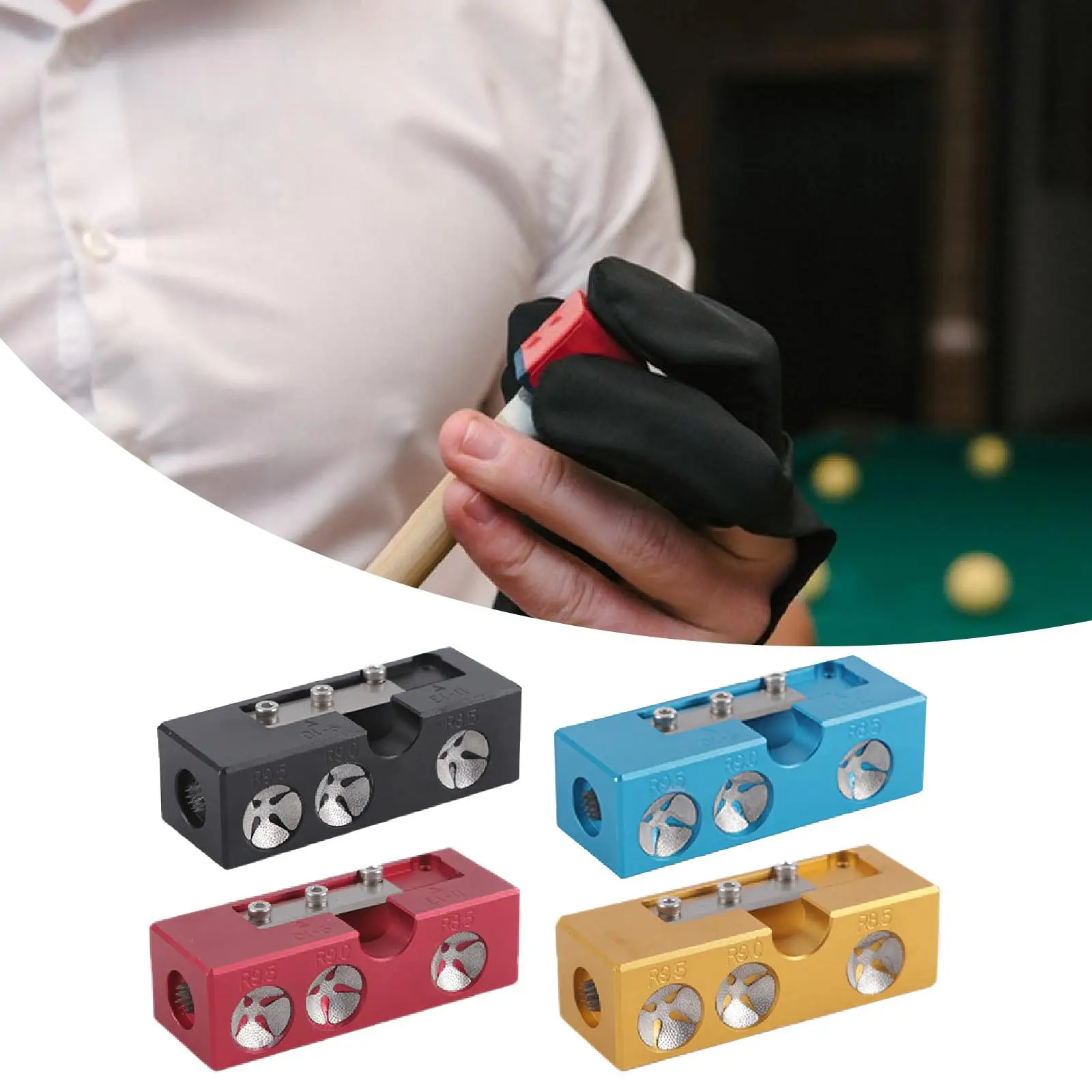 

11 in 1 Pool Cue Tip Repair Tool Professional for Pool Cue Tip Replacement and Shaping Versatile Billiards Cue Accessories