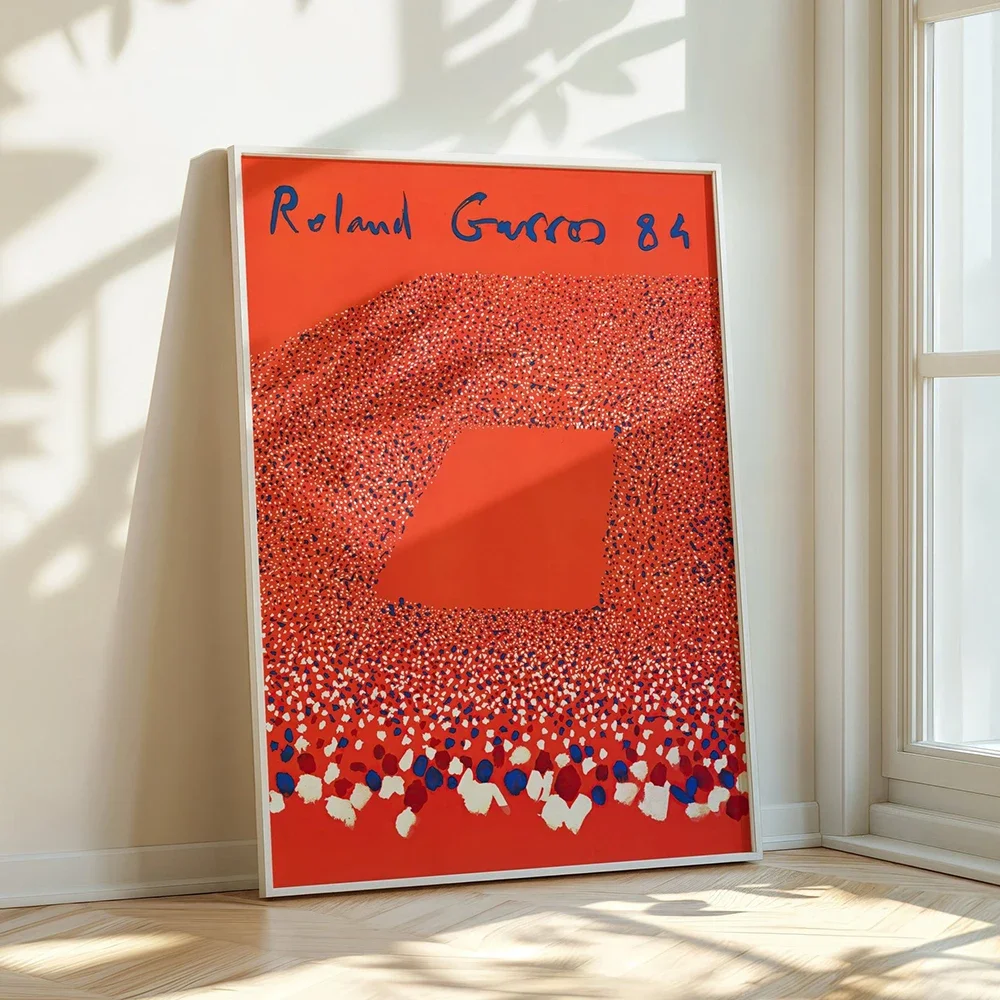 1pc frameless,Roland Garros 1984 Tennis Canvas Wall Art Print Poster Nordic Style Decorative Painting for Home Bedroom Decor