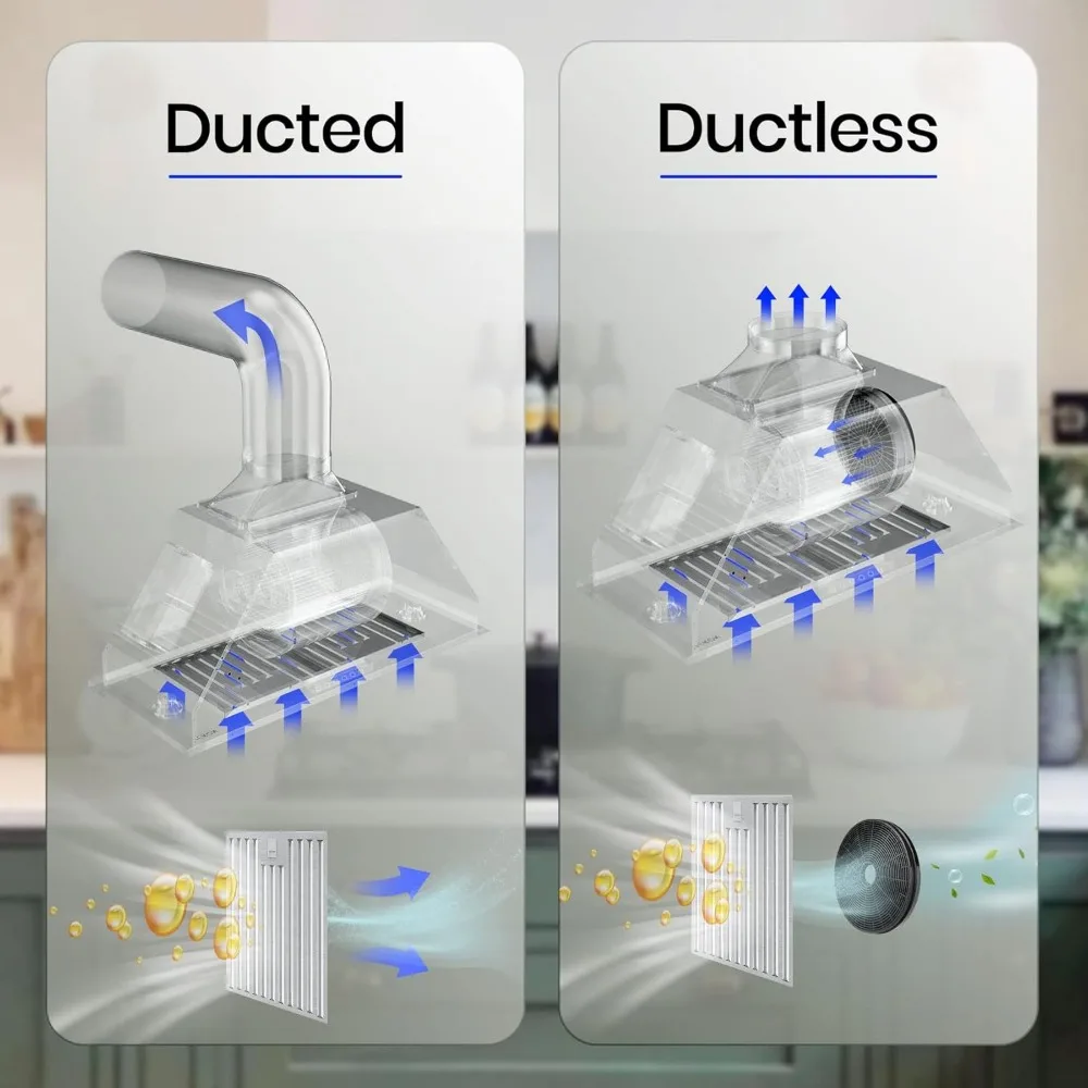 Dunstabzugshauben einsatz, eingebaute Dunstabzugshauben mit 4-Gang-Soft-Touch-Panel-Steuerung/spülmaschinen festen Filtern,