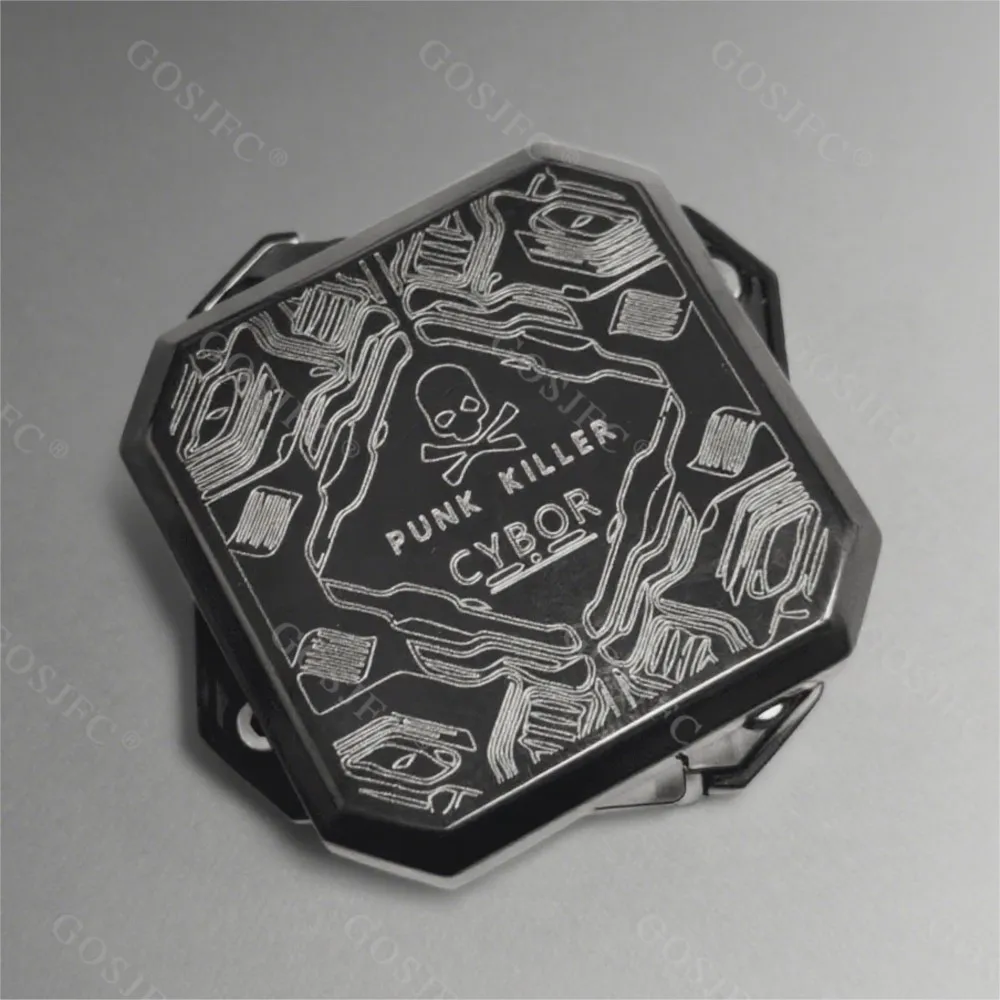 ZDEDC Square Fidget Slider Titanio ruota sinistra e destra 360 °   Giocattolo antistress Fidget Toys per adulti