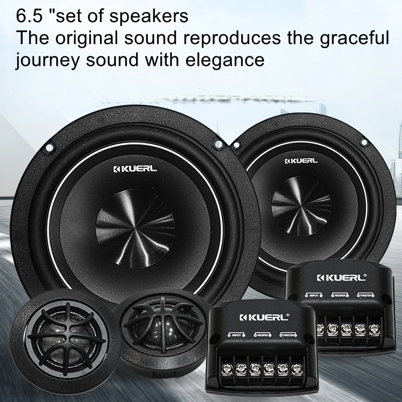 

Car audio system modification front door speaker two-way 6.5-inch car audio set speaker