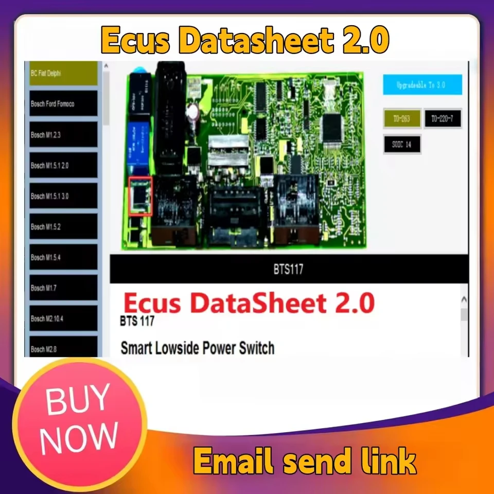 

Ecus Datasheet 2.0 ECU Repair Software Схема печатной платы с электронными компонентами автомобильного ЭБУ Дополнительная информация для IAW Bosch