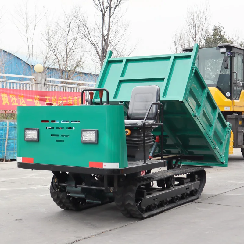 Customized Self Dumping 2.5 Ton Tracked Dumper Crawler Transporter Hydraulic Unloading Heavy Duty for Farm Use