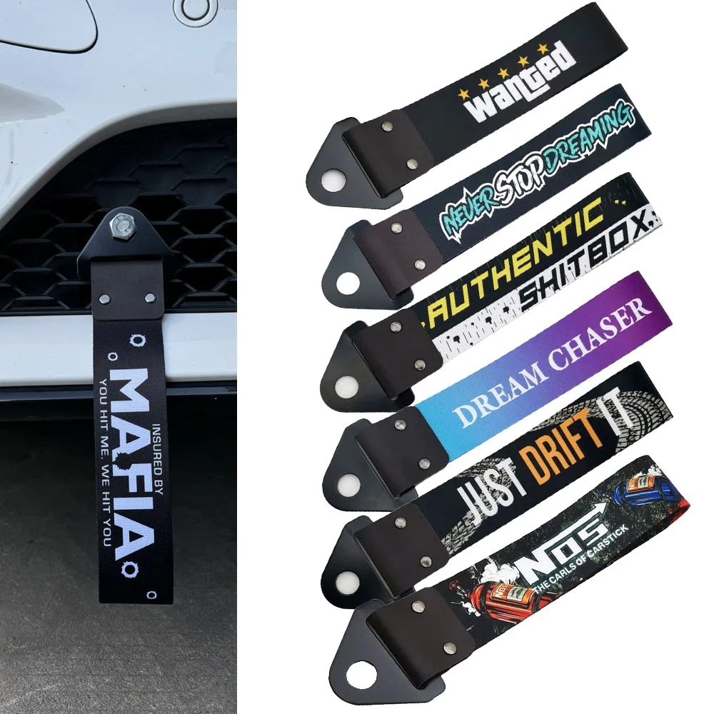 JDM سيارة سحب حزام الوفير الجر سحب هوك سباق حبل مقطورة هوك العصرية الزخرفية ل الأولي D وهمية تاكسي سحب حزام