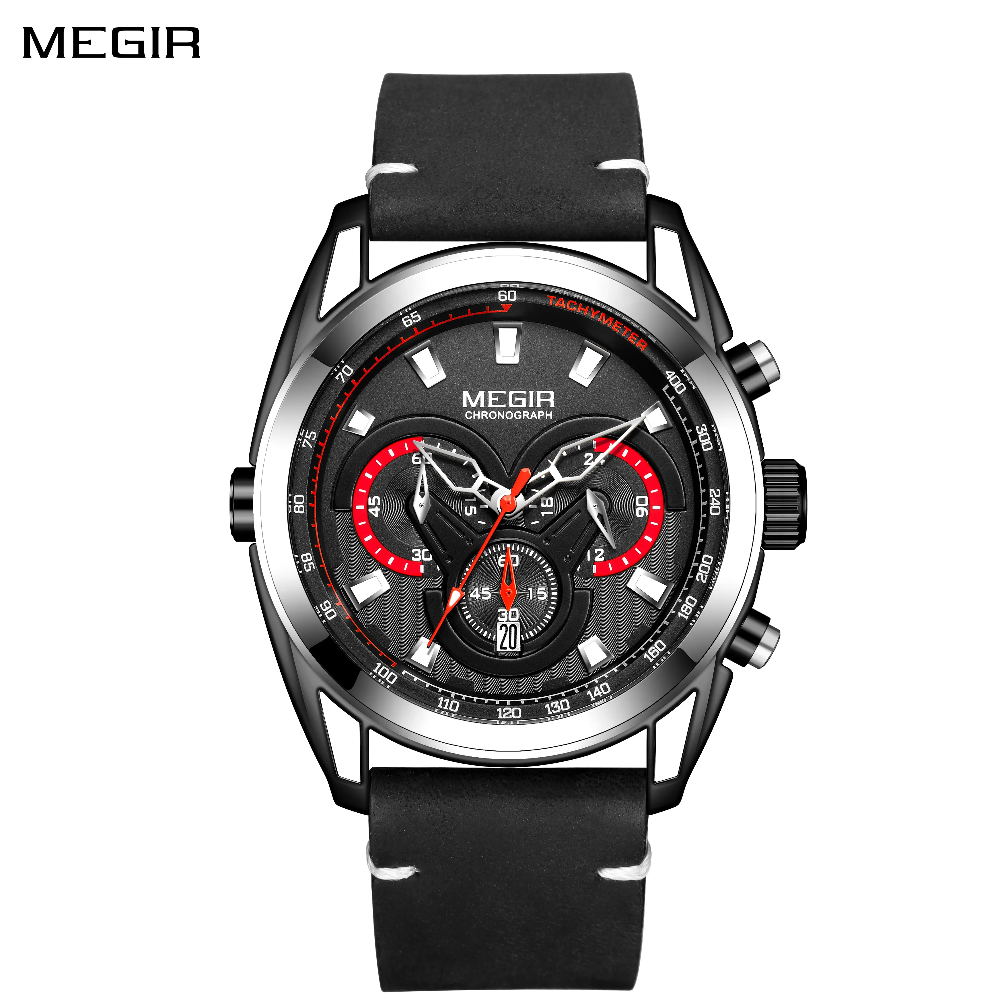 MEGIR Mens Watches Luxury Brand Chronograph Waterproof Luminous Quartz Watch Men Sports Military Wristwatch Clock Reloj Hombre