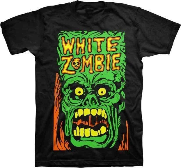 WHITE ZOMBIE - Monster Yell S-M-L-XL-2XL Brand New Official Rob ZombieMen Tee Shirt Tops Short Sleeve Cotton Fitness T-Shirt