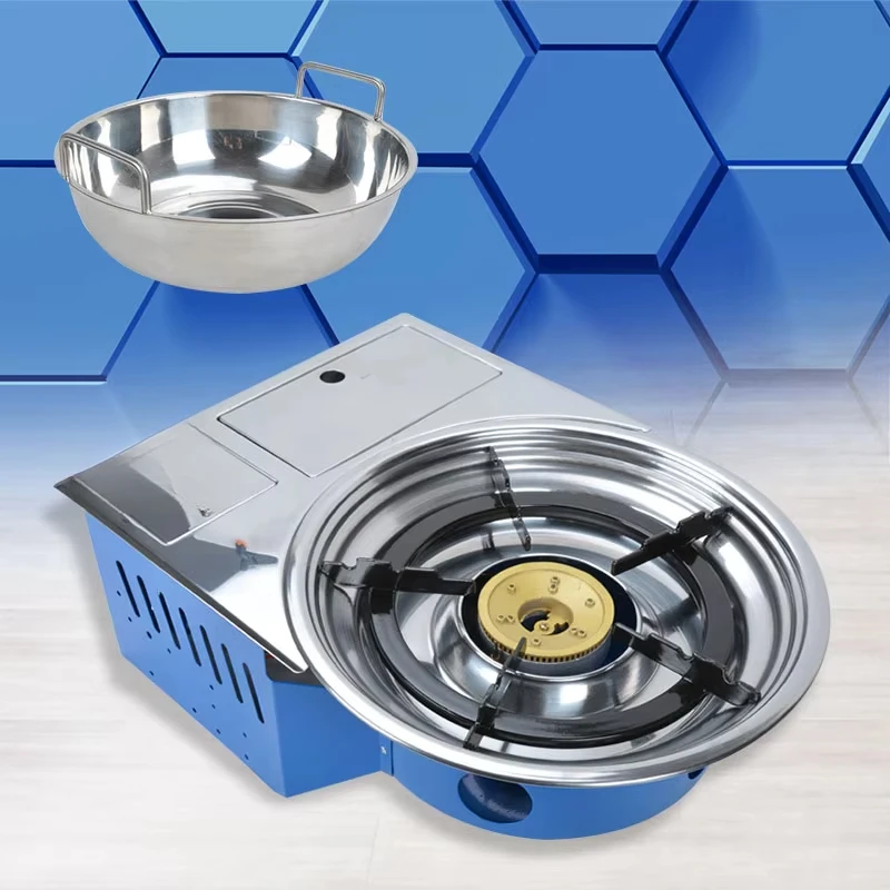 Korean Restaurant Indoor Embedded Table Top Samgyupsal Butane BBQ Grill Edelstahl