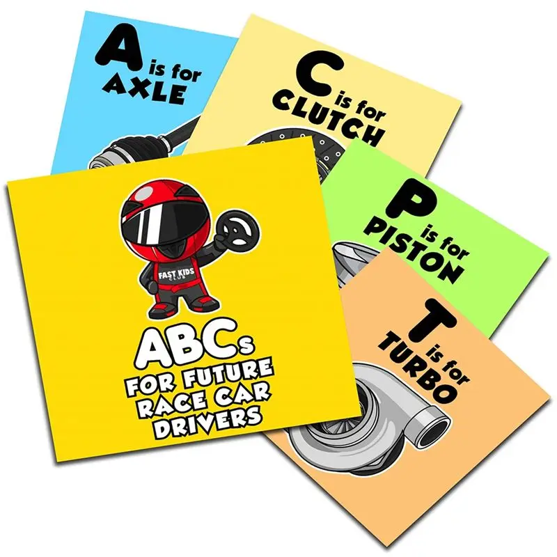 A11E-ABC's For Future Race Car Drivers Alphabet Book (Babybuch, Kinderbuch, Kleinkindbuch)