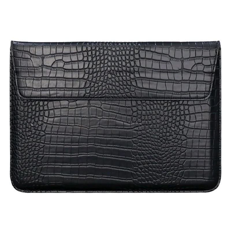 Leather Laptop Bag Tablet PC Sleeve Waterproof Notebook eBook Hand Bag With Foldable Stand Magnet Hasp for Macbook iPad HUAWEI