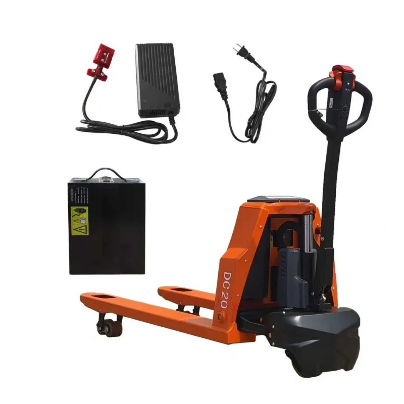 

Full 4400LBS Electric Pallet Jack 48V Li-ion Battery Walkie Pallet Truck 48Lx27W Fork Size USA Free Shipping