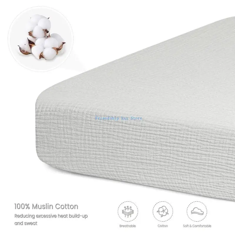 F1CB الطفل ملاءة سرير لحديثي الولادة حشية متغيرة كم لينة ومريحة المجهزة ملاءات حمالات غطاء مرتبة #4