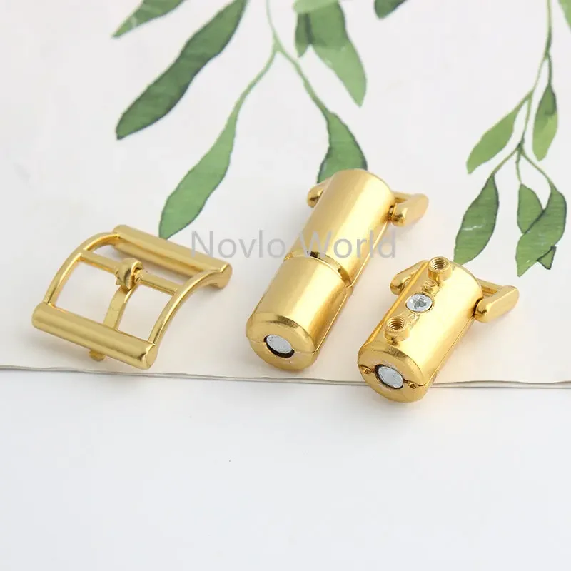 Chocolate,Round Shape Metal Twist Locks For Women Handbags Shoulder Purse Magnetic Turn Lock Buckles DIY Craft Bags Accessories