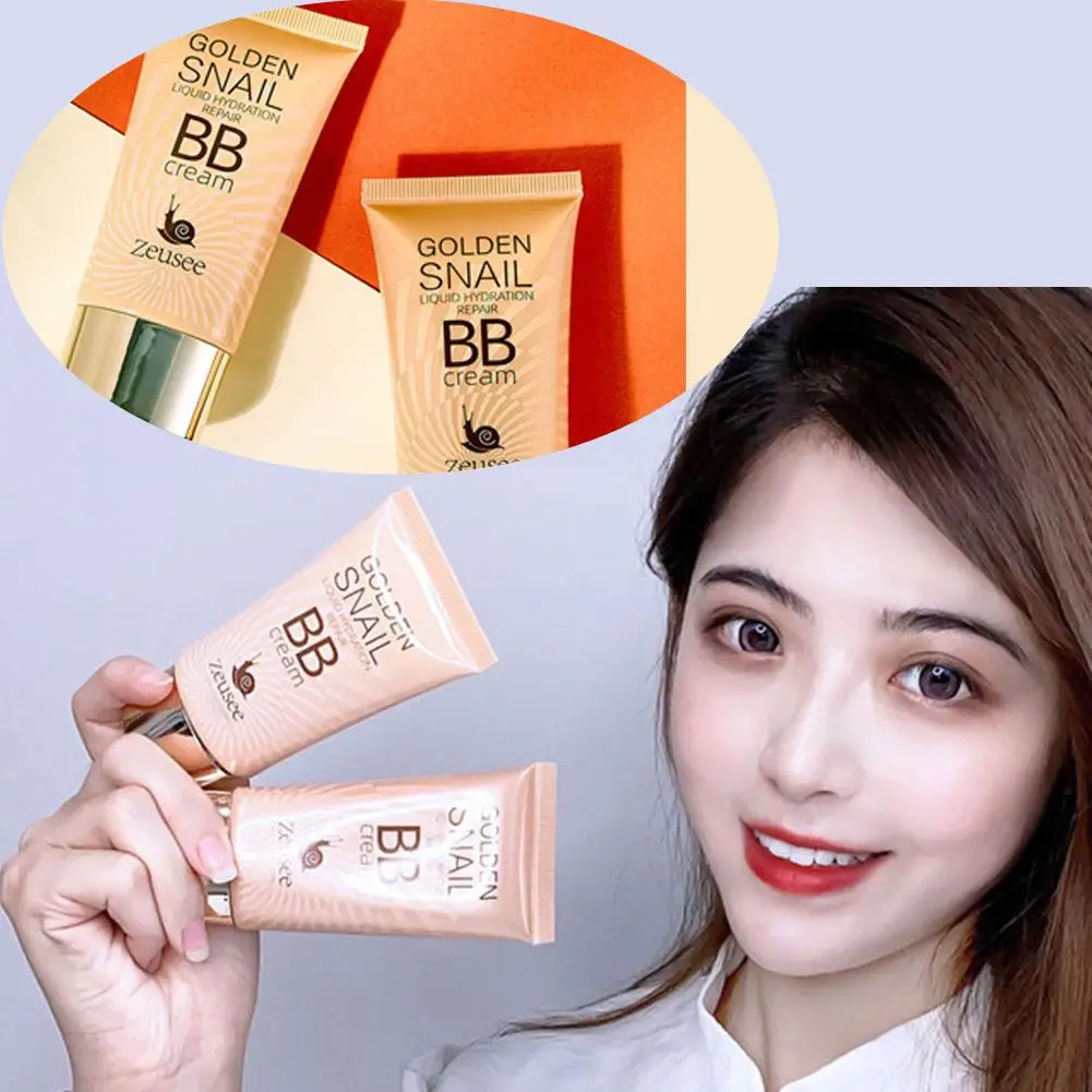 Gold Snail Sunscreen Bb Cream Liquid Face Base Foundation Whitening Cream Concealer Bb Cream Cream Foundation Face Makeup T6n5