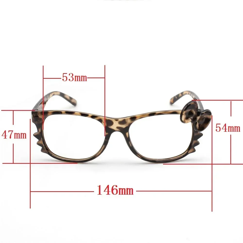 Sanurgente Hellokitty-Lunettes de vue rétro Y2k Cartoon Kt Frame, Décoration de lunettes, Tendance de la mode, Sans lentille, Jouets cadeaux mignons pour filles