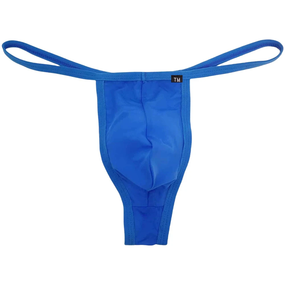 

Men\\\\\\'s Low Rise G String Thongs with High Elasticity and Bulge Pouch Design Thin Belt Style Underwear for Daily Wear