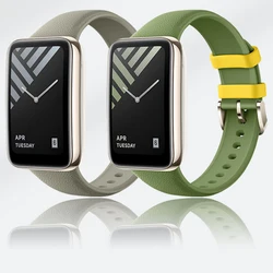 Silicone Strap For Xiaomi Mi Band 7 Pro Leather Texture Replacement Wrist For Mi Band 7Pro sport Lychee Wristband Accessories