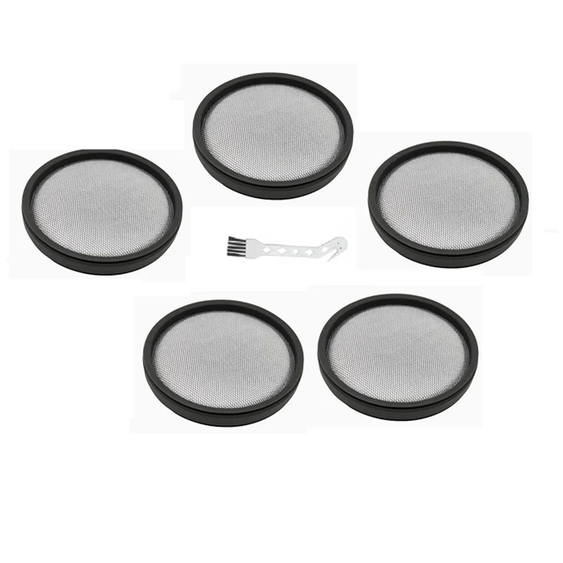 A21F-5 Pcs Filter With 1 Cleaning Brush For Dreame T10 / T20 / T20 Pro / T30 / T30 Neo / R10 / R10 Pro / R20 Vacuum