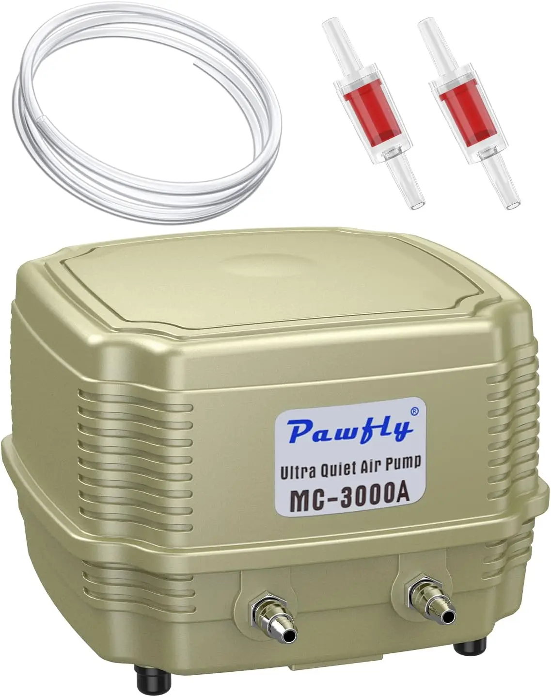 

Бесшумный аквариумный воздушный компрессор с двумя выходами, регулируемый аэратор для аквариумов до 300 галлонов, с трубками и клапанами