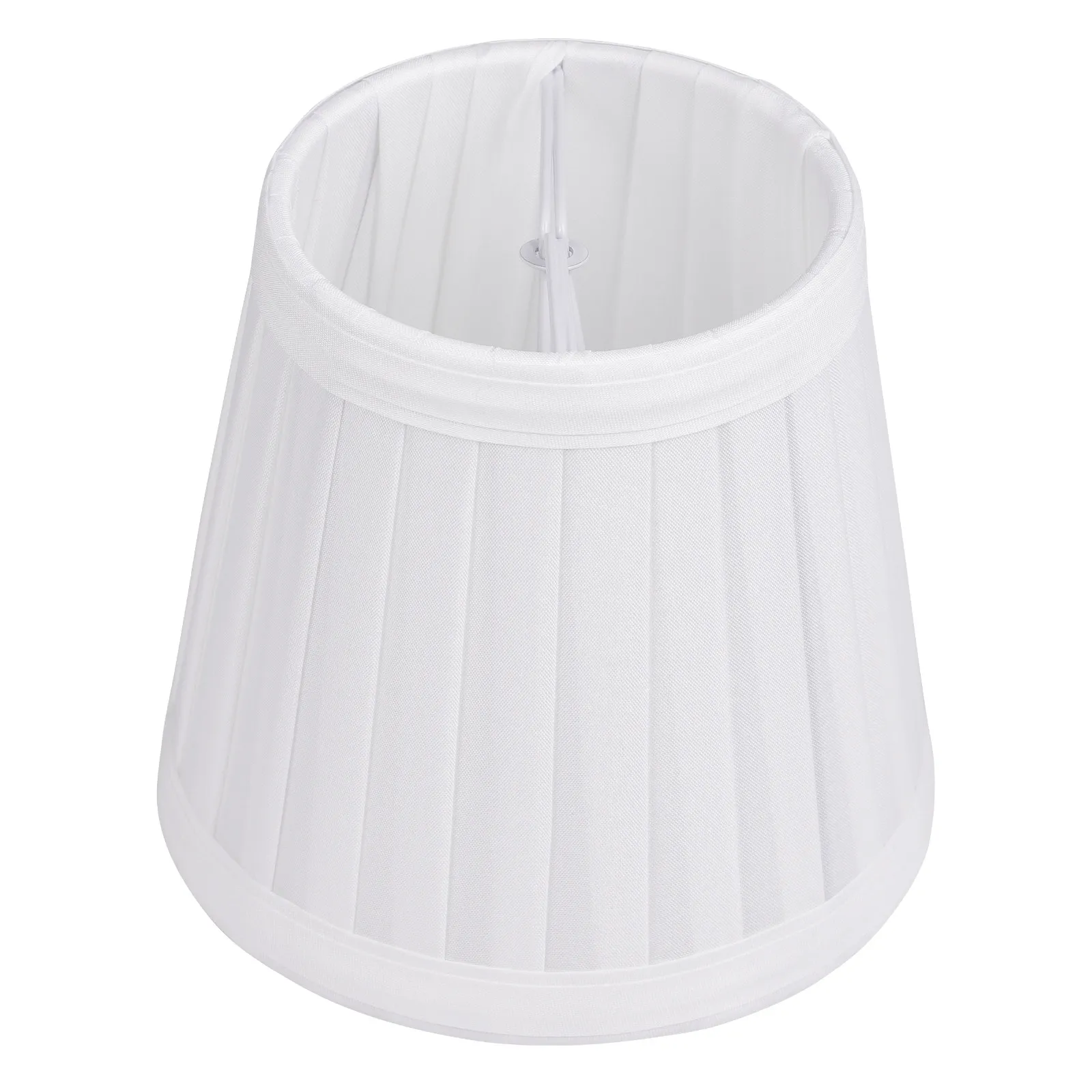 European Style Foldable Cloth Lampshade White Decorative Light Diffuser for Chandelier Table Lamp Home Interior Design Lamp