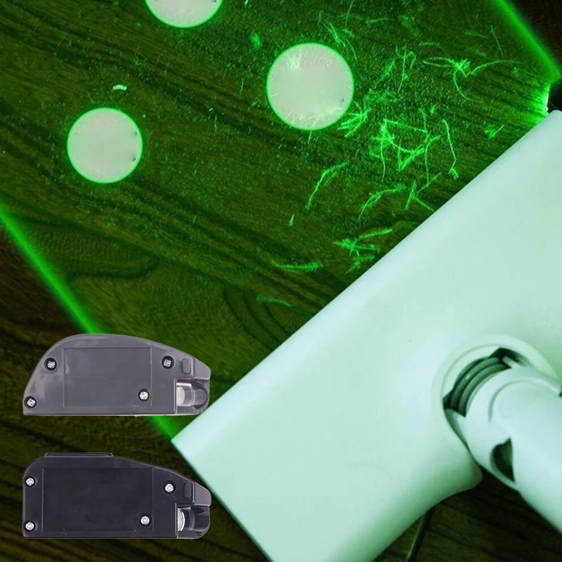 1 PC Green Light Dust Pet Hair aspirapolvere per capelli umani Display antipolvere luce a LED per aspirapolvere luce Laser