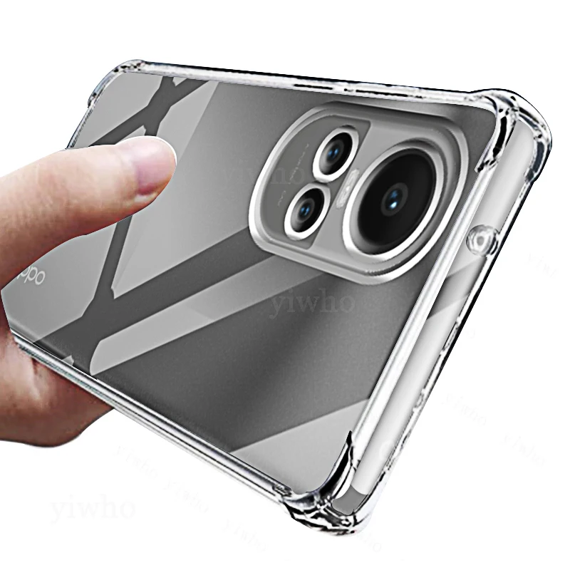 Luxury Transparent Phone Case for OPPO Reno 10 Pro Silicone Case Clear Shell Reno 10 Pro Plus Case TPU Reno10 Pro+ Back Cover