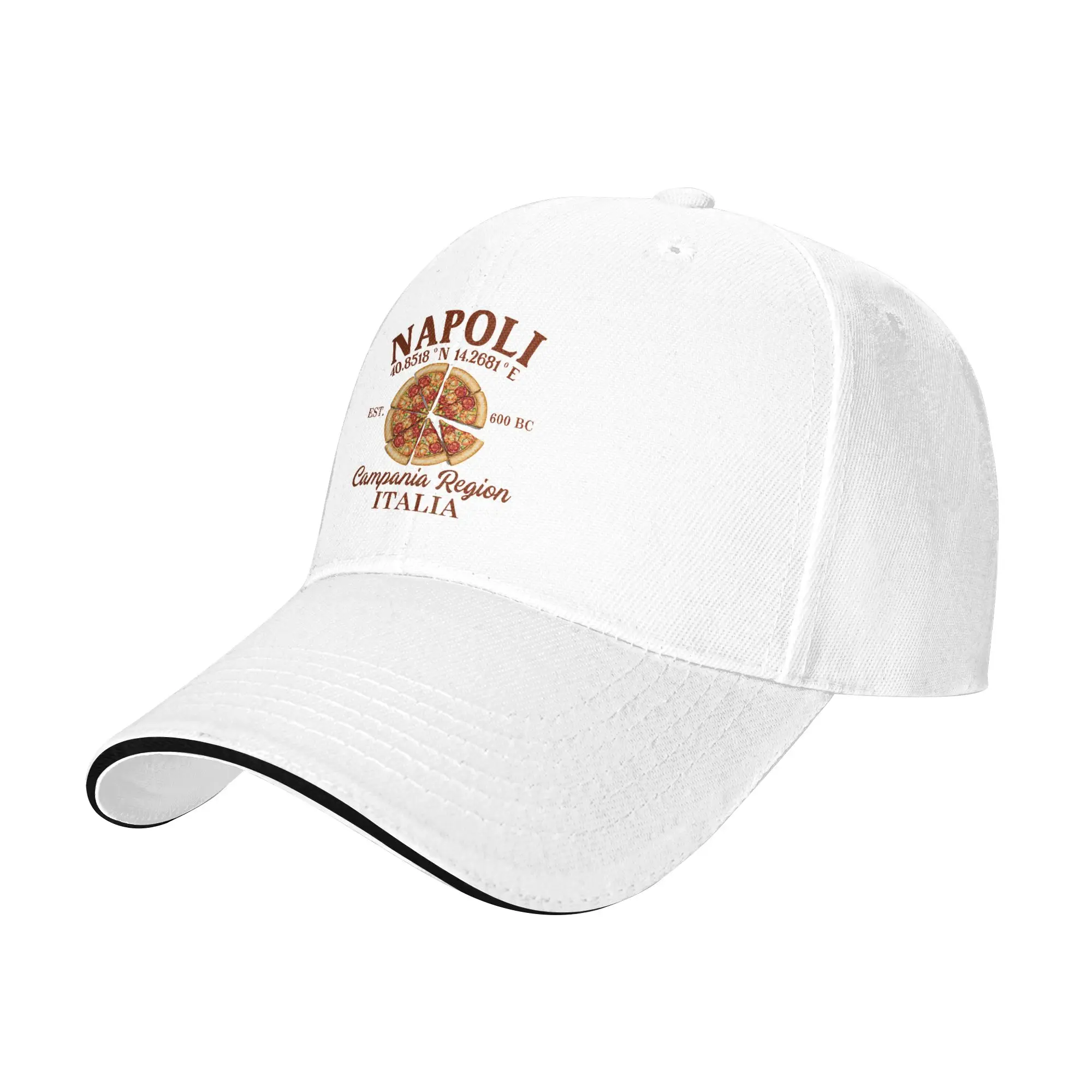 Italy Napoli Campania Region Pizza Naples Sandwich Caps Unisex Baseball Cap Travel Adjustable Sport Fitted All seasons Hat Adult
