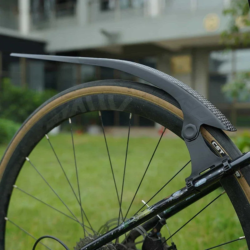 Guardabarros desmontable para bicicleta, guardabarros de PP suave y fuerte, Protector de bicicleta de carretera de grava 700C para rueda delantera y trasera de bicicleta