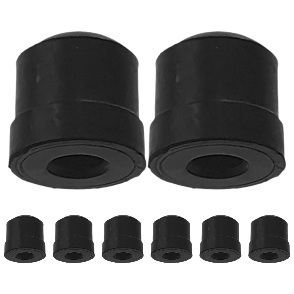 

8 Pcs Trombone Water Release Key Set Slide Bumper Replacement Accessories Black Rubber End Pad