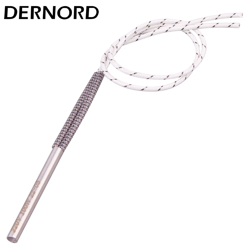 Dernord 220v Ignition Igniter Cartridge Heater for Pellet Grill 6*60mm/100mm 8*80mm/100mm Wood Pellet Stove 100w/150w/200w/250w