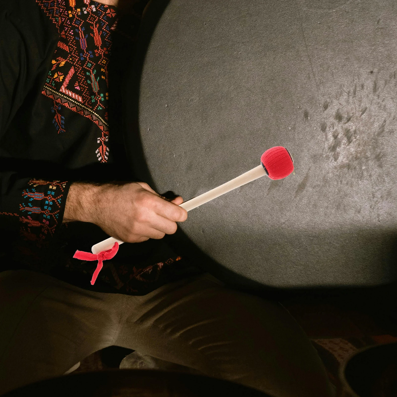 

Wooden Gong Hammer Drum Mallet Beginner Drumstick Sticks for Kids Red Drumsticks Chinese Child