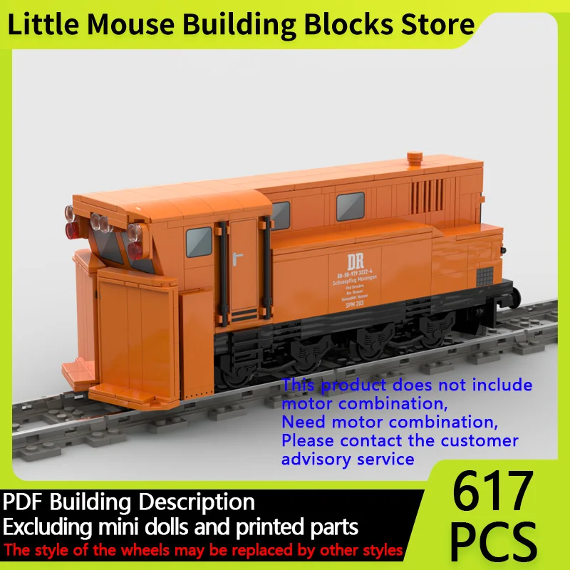 Modelo de coche urbano, ladrillos de construcción MOC, tipo plastilina, tren Meiningen, tecnología Modular, regalos, vacaciones, montar, juguetes para niños, traje