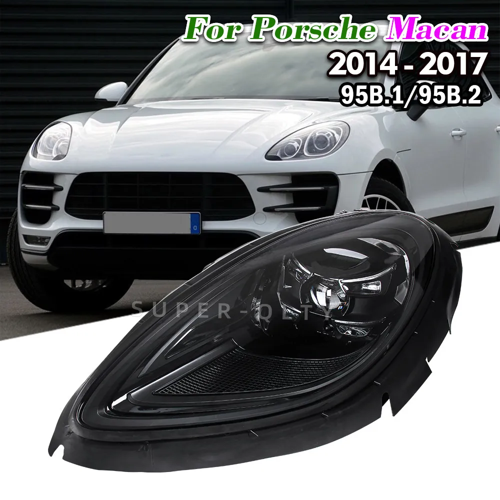 Headlights for For Porsche Macan 2014-2017 Headlamp LED DRL Turn signal High Beam Projector Lens For Macan 95B61/95B.2 With AFS