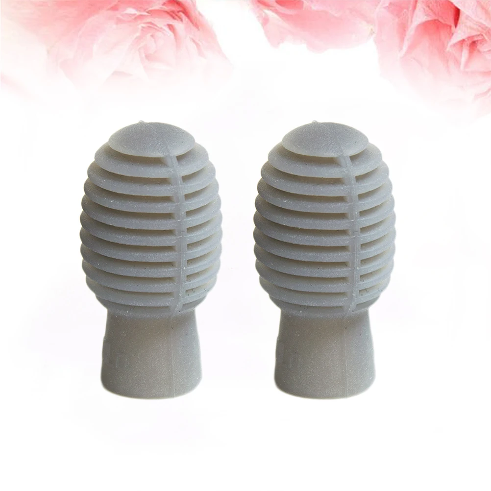 

4Pcs Drum Stick Cap Set Made of Soft Silicone for Noise Free Drums Practice Easy Carry Mute Tips Pad Replacement Drumstick Cover