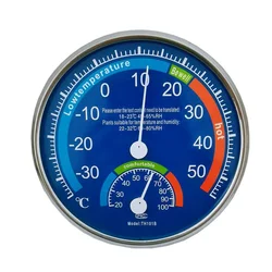Hygrometer Thermo Control Inside Garden Hotel Lobby Thermometer ABS Workshop Analogue Humidity Classroom Climate