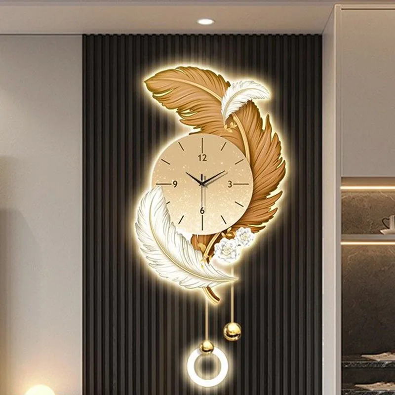 Xenomorph Minimalist Clock Wall Living Room Led Silent Creative Wall Watch Cartoon Fashion Horloge Murale Ornaments Home Decor