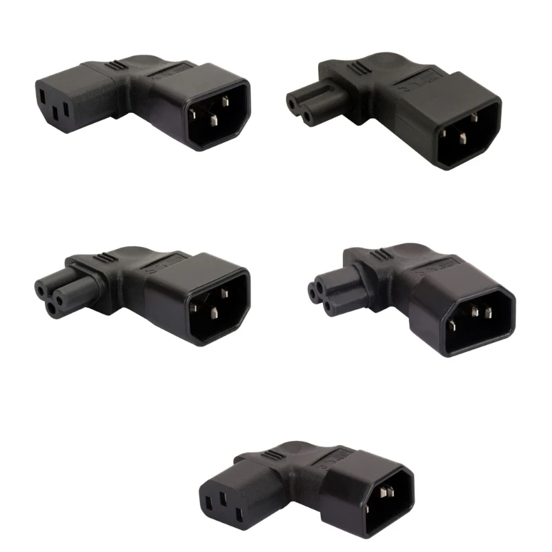 IEC Male C14 PDU-server Power Adapter IEC320 C14 3-pole Power Converter Connector to Female IEC320 C13/C7/C5 Socket Dropship