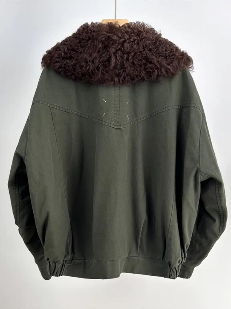 Wool Collar Detachable Womens Down Jackets Zippers Winter Parker Coat Top Quality Goose Puffer Jacket Ladies Fashion Outerwear
