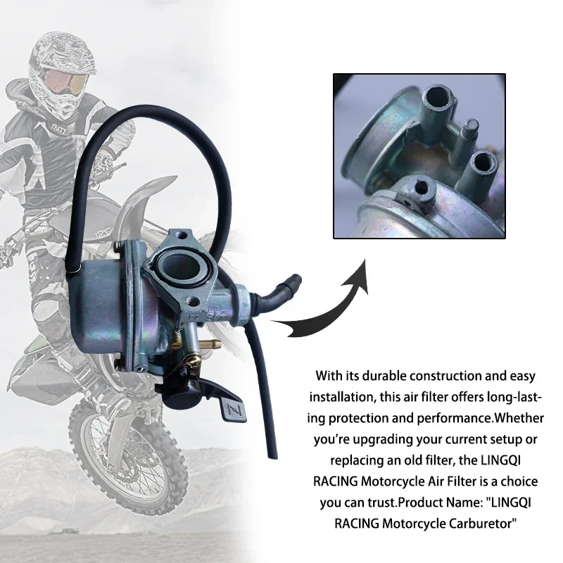 أدوات ملحقات الدراجات النارية مكربن خنق يدوي 3 عالمي لـ 50cc إلى 125cc ATV نظام الوقود للدراجة الترابية ملحقات موتوكروس #5