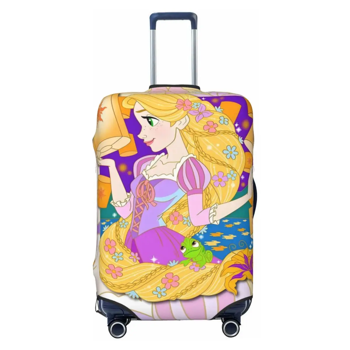 

Custom Princess Tangled Luggage Cover Protector Fashion Cartoon Funny Travel Suitcase Protective Cover for 18-32 Inch
