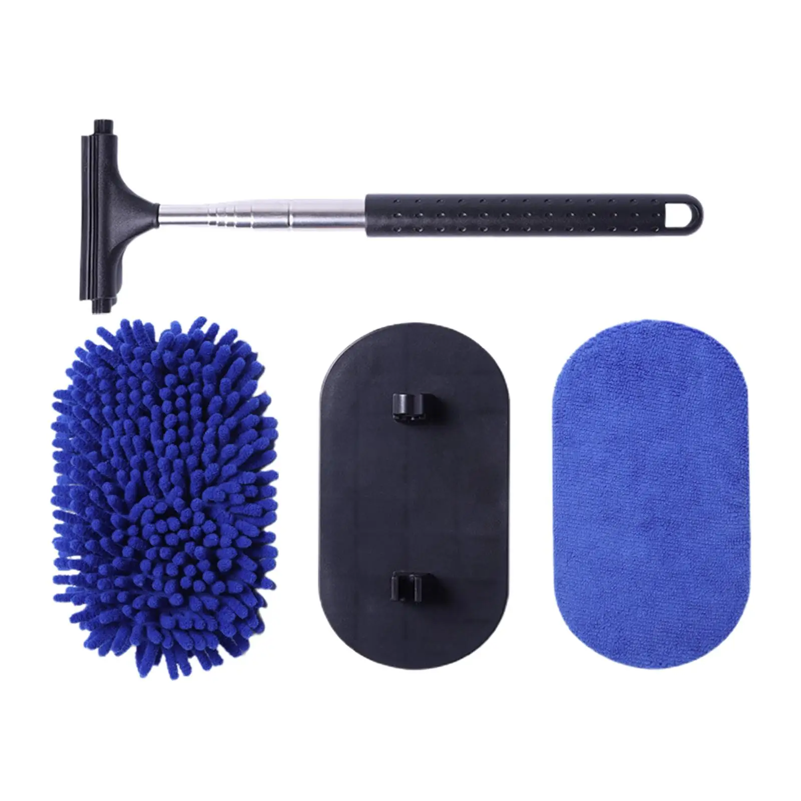 Car Wash Brush Mop Kit with Long Handle Auto Accessories Side Mirror Squeegee