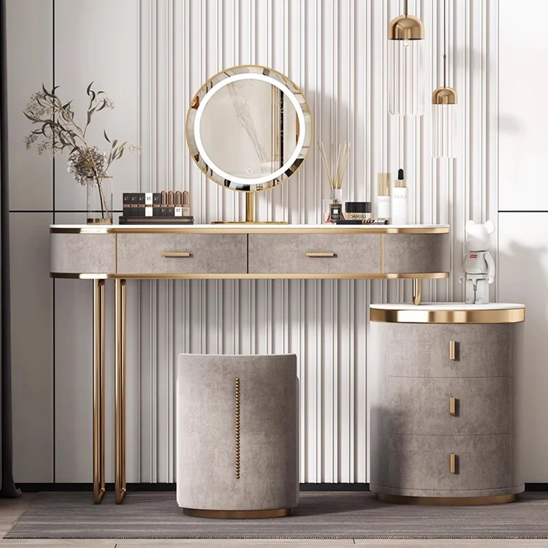 Girl Garden Vanity Table Bedroom Mirror Modern Bathroom Dressing Table Jewelry Organizer Mesa De Maquillaje Trendy Furniture - Image 3