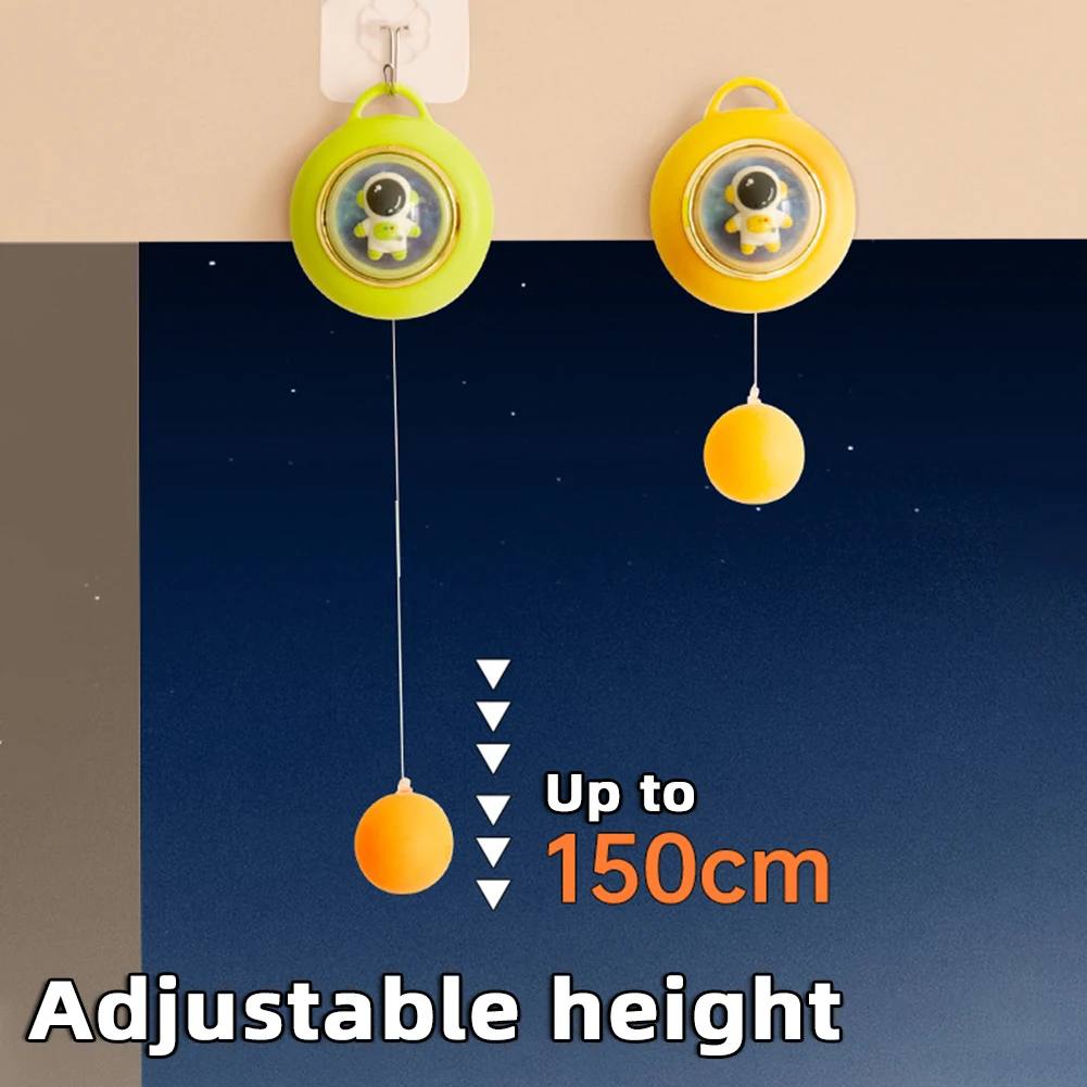 Hanging Pingpong Trainers Kit Hand Eye Coordination Training Tools Parent Child Interaction Table Tennis Exerciser For Kids