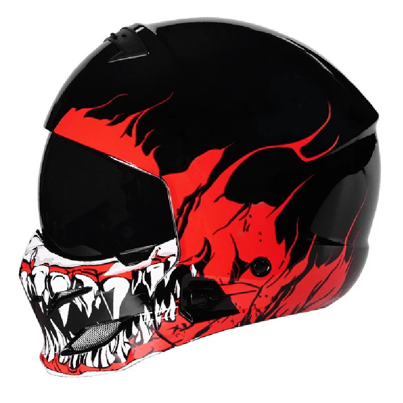 New Scorpion Motorcycle Helmet Retro Cascos Moto Locomotive Personality Multi-purpose Combination Off-road Racing Helmet Dot