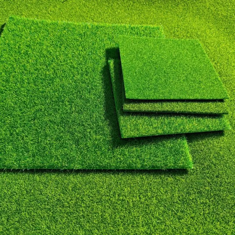 C9 DIY Project Model Scene Railway Layout Accessories 15/30cm Square Grass Mat 3mm 5mm 8mm Thick Artificial Lawn Carpet