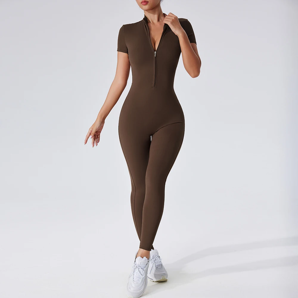 Uma peça roupas de yoga terno treino conjunto esportivo feminino bodysuits ginásio conjunto feminino treinamento siamês fitness macacão feminino roupas esportivas