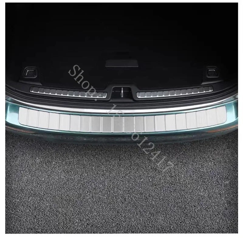 ل فولفو V60 V60/CC 2020 2021 2022 ~ 2025 الفولاذ المقاوم للصدأ واقي مصد السيارة الخلفي حامي عتبة الباب لوحة بالية اكسسوارات السيارات #2